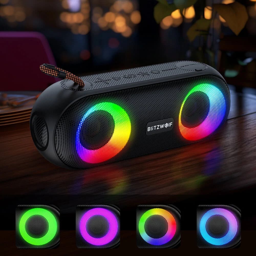 , BlitzWolf BW-X11 : Αδιάβροχο bluetooth ηχείο 20W με LED και αυτονομία 6 ωρών στα 31.2€!, TechWar.gr