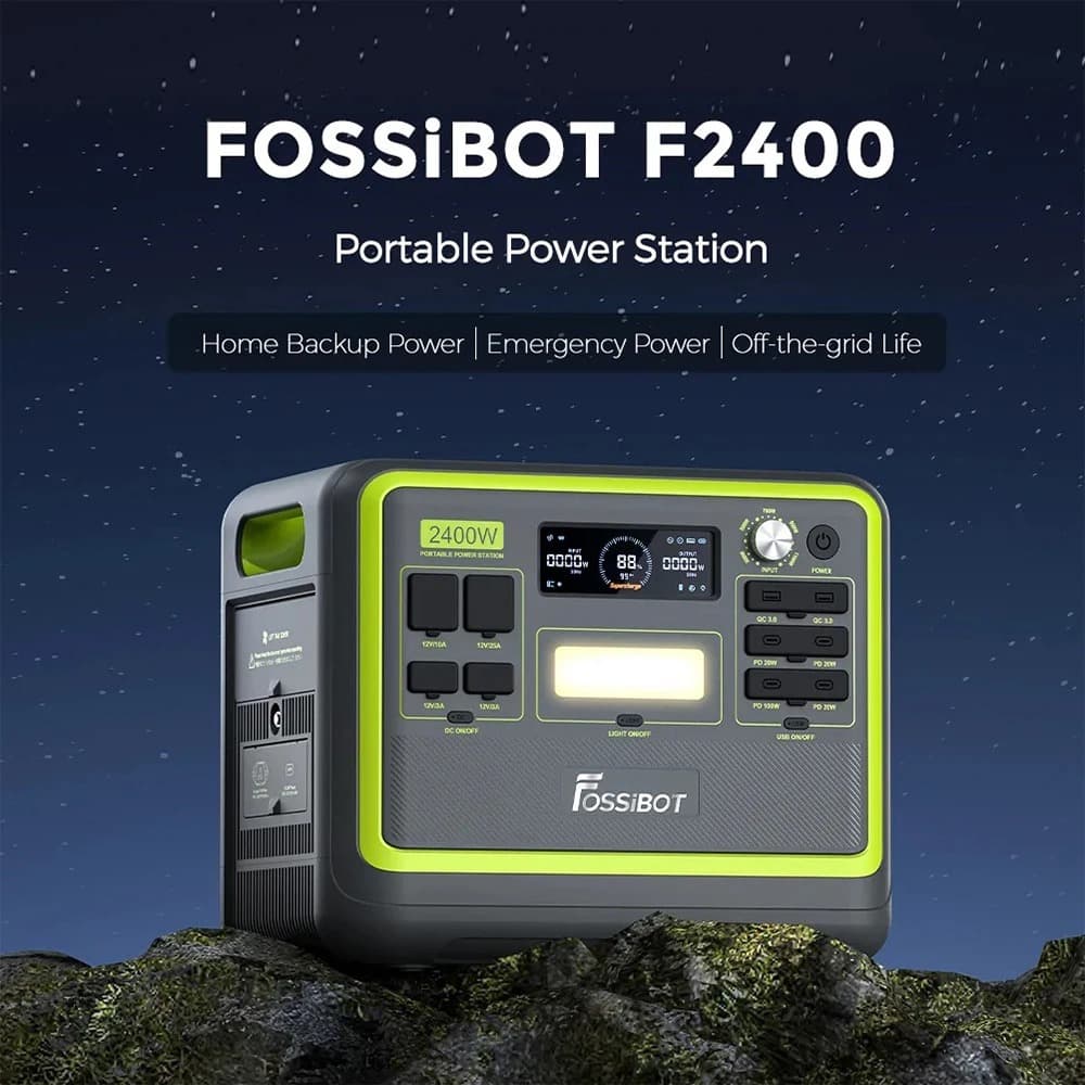 FOSSiBOT F2400 : Power Station που μπορεί να δώσει 2400W(!) με μπαταρία 2048Wh και 13 εξόδους τροφοδοσίας!
