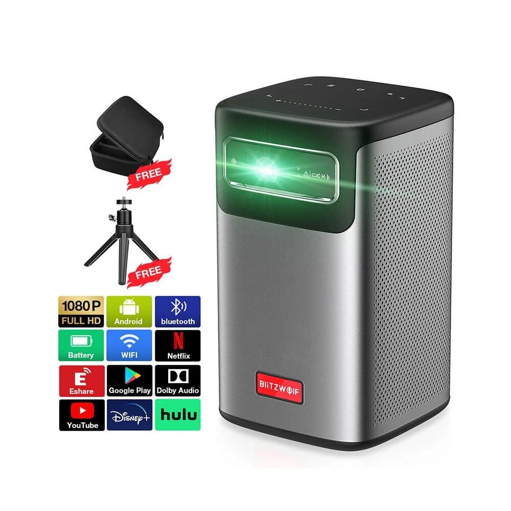 BlitzWolf BW-VT2 ProMax : Μικροσκοπικός DLP, Smart προβολέας, με ενσωματωμένη μπαταρία στα 211.2€!