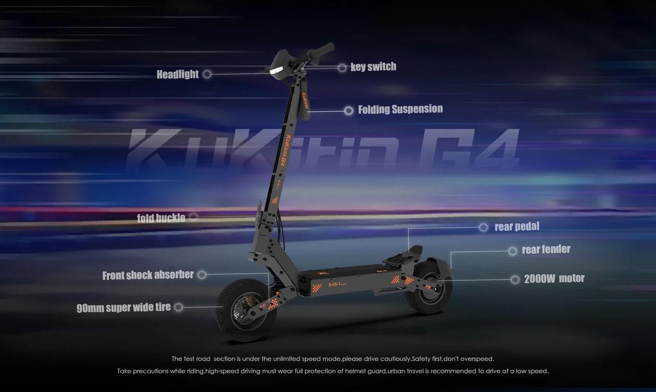 , KuKirin G4 : H νέα γενιά των Ε-Scooters της Kukirin, έρχεται με μοτέρ 2000W, τελική ταχύτητα 75km/h, διπλή ανάρτηση και ελαστικά 11″!, TechWar.gr
