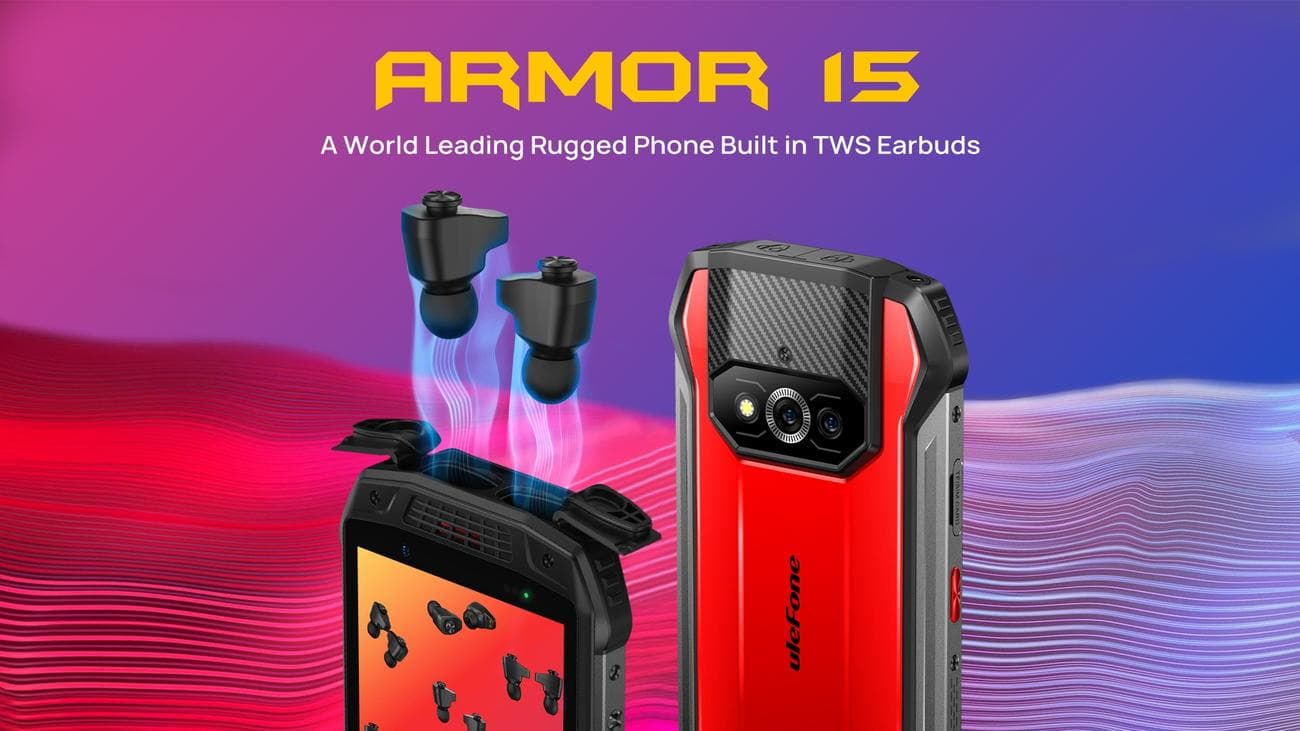 [#Ιστορικό_χαμηλό] Ulefone Armor 15 : Το Rugged κινητό που έχει ενσωματωμένα... TWS ακουστικά, κοστίζει 178.1€!