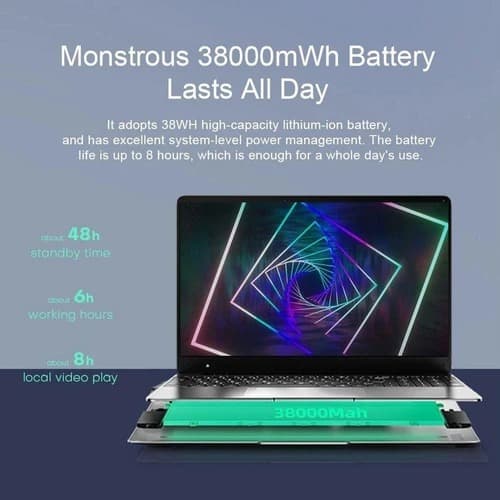 , DERE M12 : Laptop 15.6″, me Intel N5095. 16GB RAM , Fingerprint scanner, και Backlit πληκτρολόγιο στα 360.8€, TechWar.gr