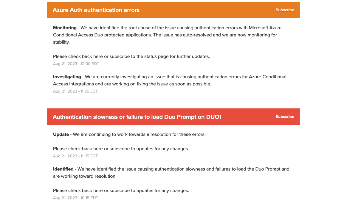 , Η συνεχιζόμενη διακοπή λειτουργίας του Duo προκαλεί σφάλματα ελέγχου ταυτότητας Azure Auth, TechWar.gr