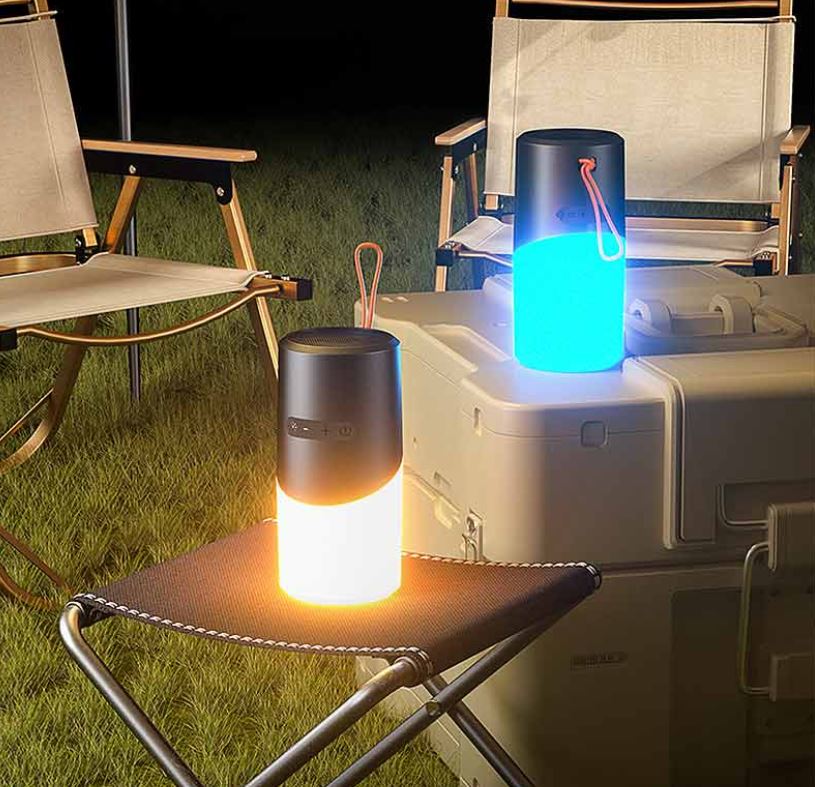 EBS-705 - Νέο Μονδέρνο Bluetooth 5.3 Φορητό Ηχείο 5W με μπαταρία 800mAh και Φωτισμό που συγχρονίζει με τη μουσική σας, στα 14.6€!