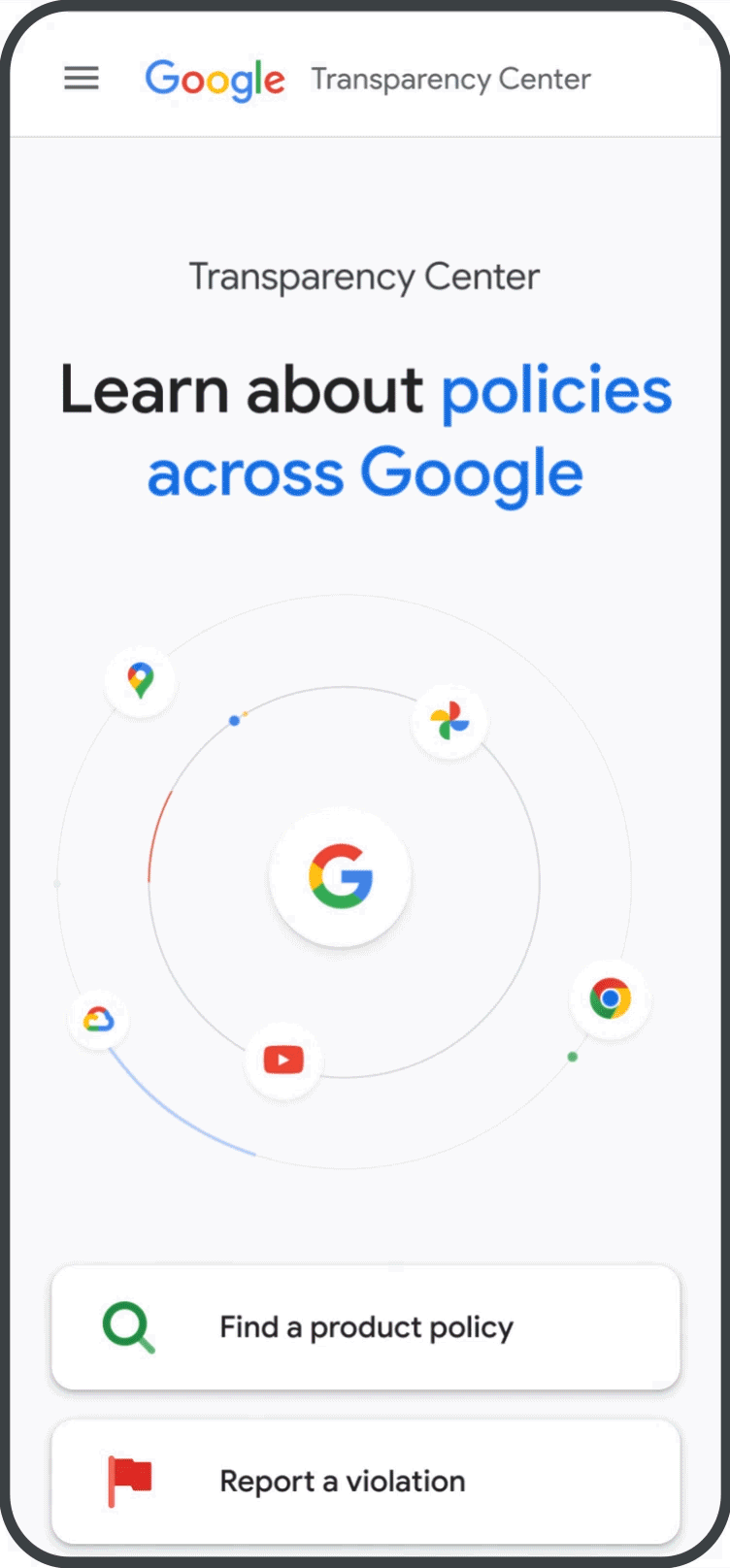 , Η Google δημιουργεί κόμβο «Κέντρο Διαφάνειας» για τις πολιτικές προϊόντων της, TechWar.gr