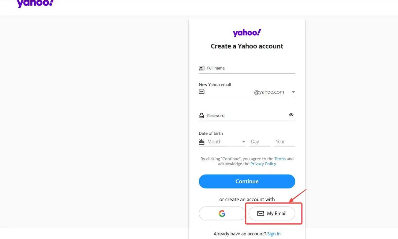 , Πώς να δημιουργήσετε έναν λογαριασμό email Yahoo χωρίς αριθμό τηλεφώνου;, TechWar.gr