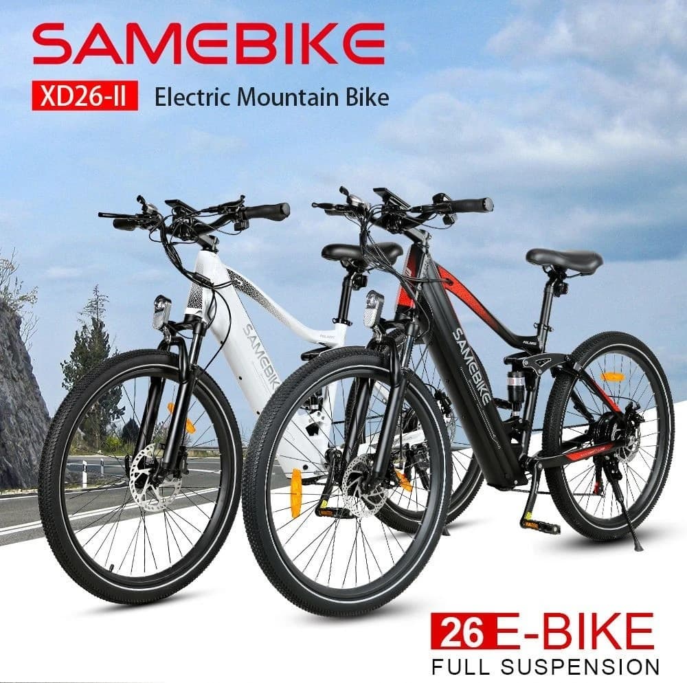 Samebike XD26-II : Ηλεκτρικό Mountain Bike 750W με ελαστικά 26x2" και τελική ταχύτητα 40km/h με 1070€!