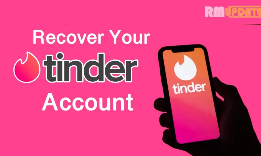 Person holding a smartphone with the Tinder app icon on the screen