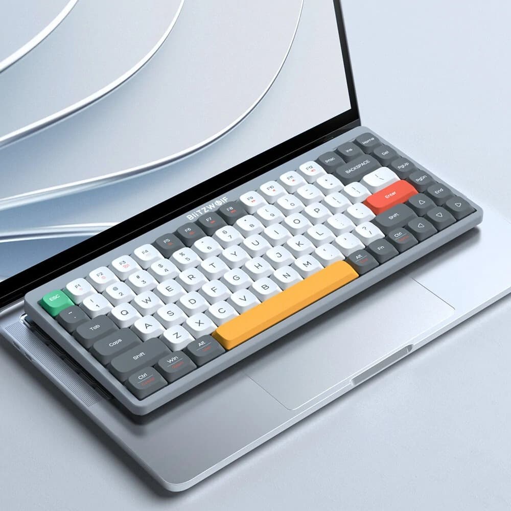 BlitzWolf BW-Mini75 : Low Profile μηχανικό πληκτρολόγιο 84 πλήκτρων, με Hot Swappable διακόπτες και RGB φωτισμό, στα 51.4€!!