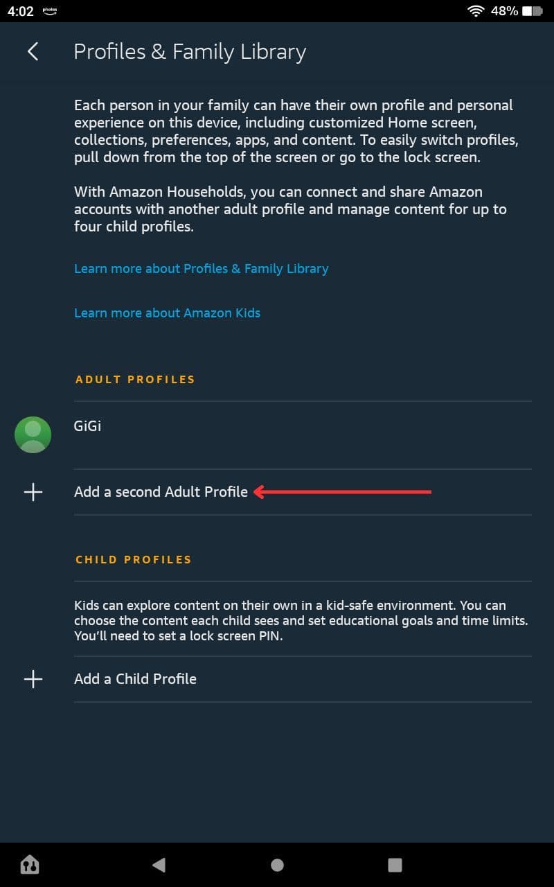 , Πώς να προσθέσετε ένα προφίλ στο Amazon Fire tablet σας, TechWar.gr