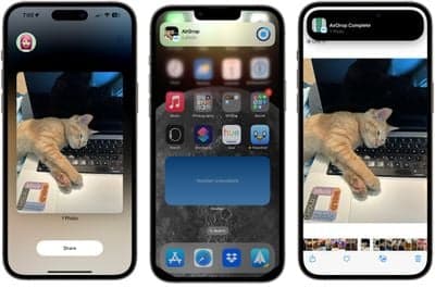 κοινή χρήση εγγύτητας με αέρα