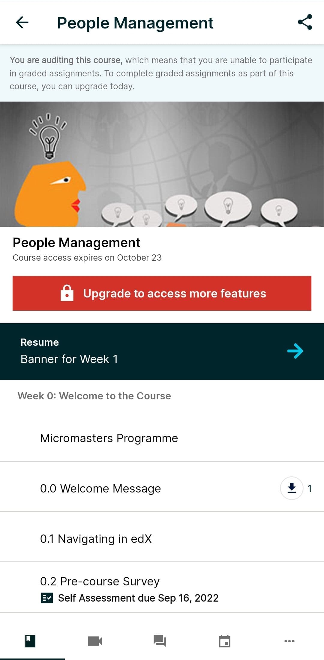 edX Android education app