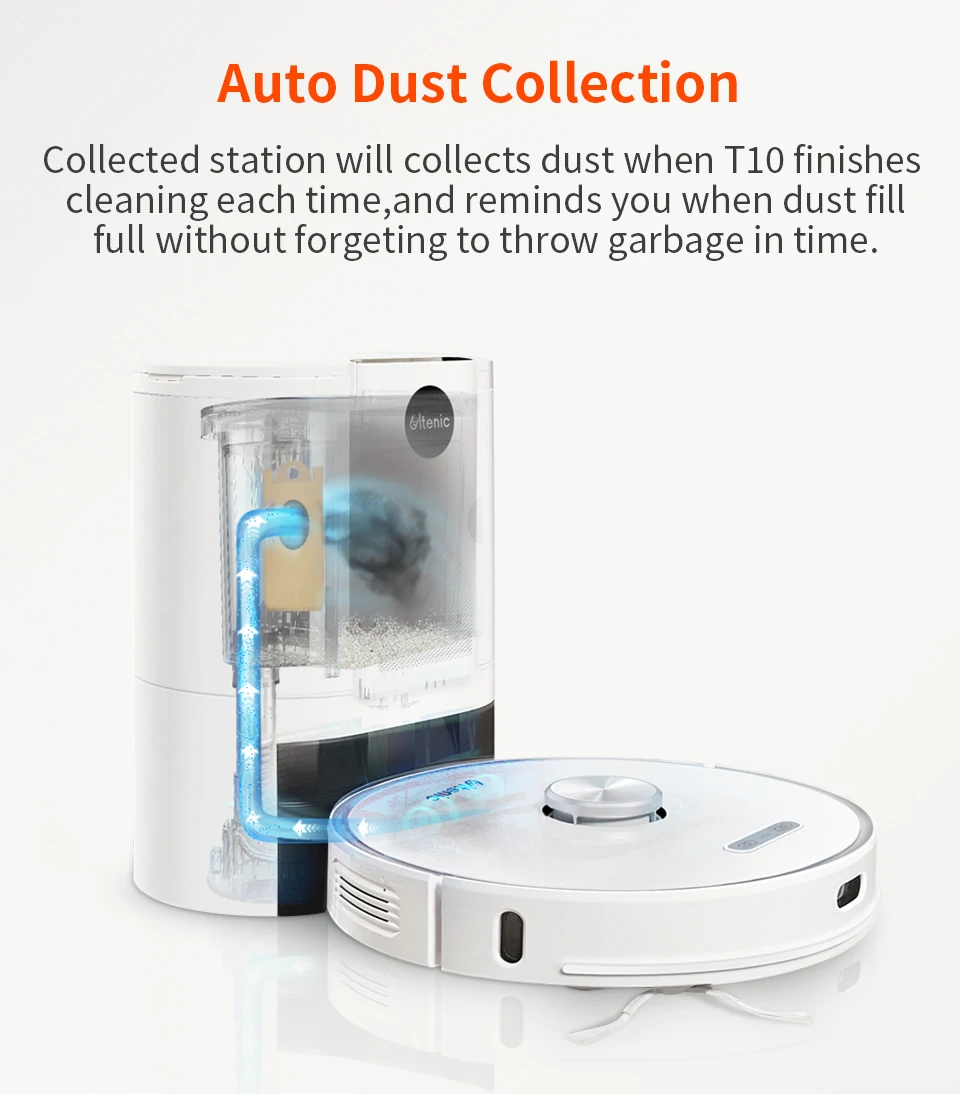 , [#Ιστορικός_ΠΑΤΟΣ] Proscenic Ultenic T10 : Ρομποτική σκούποσφουγγαρίστρα , με LDS Navigation και αυτόματο άδειασμα κάδου στα 267.1€!!, TechWar.gr