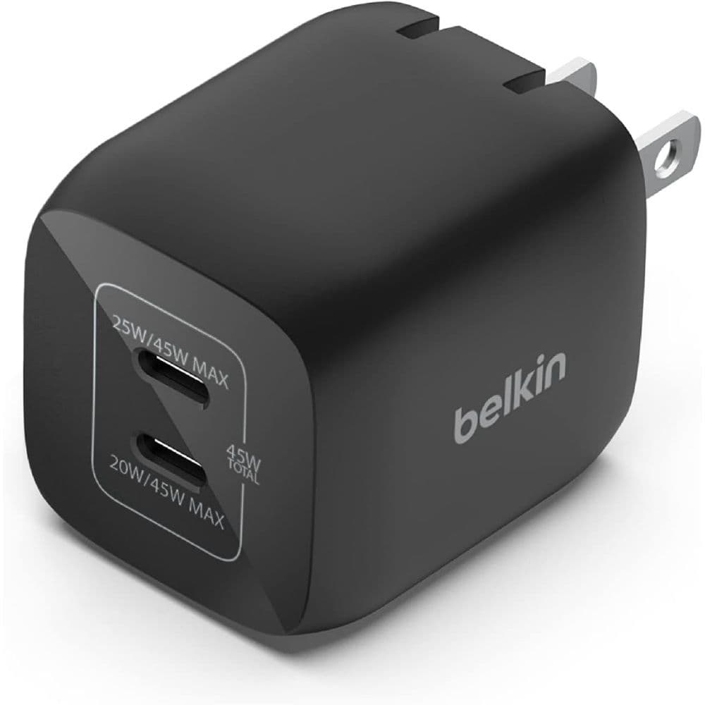 belkin boostcharge pro διπλός φορτιστής 45w usb-c