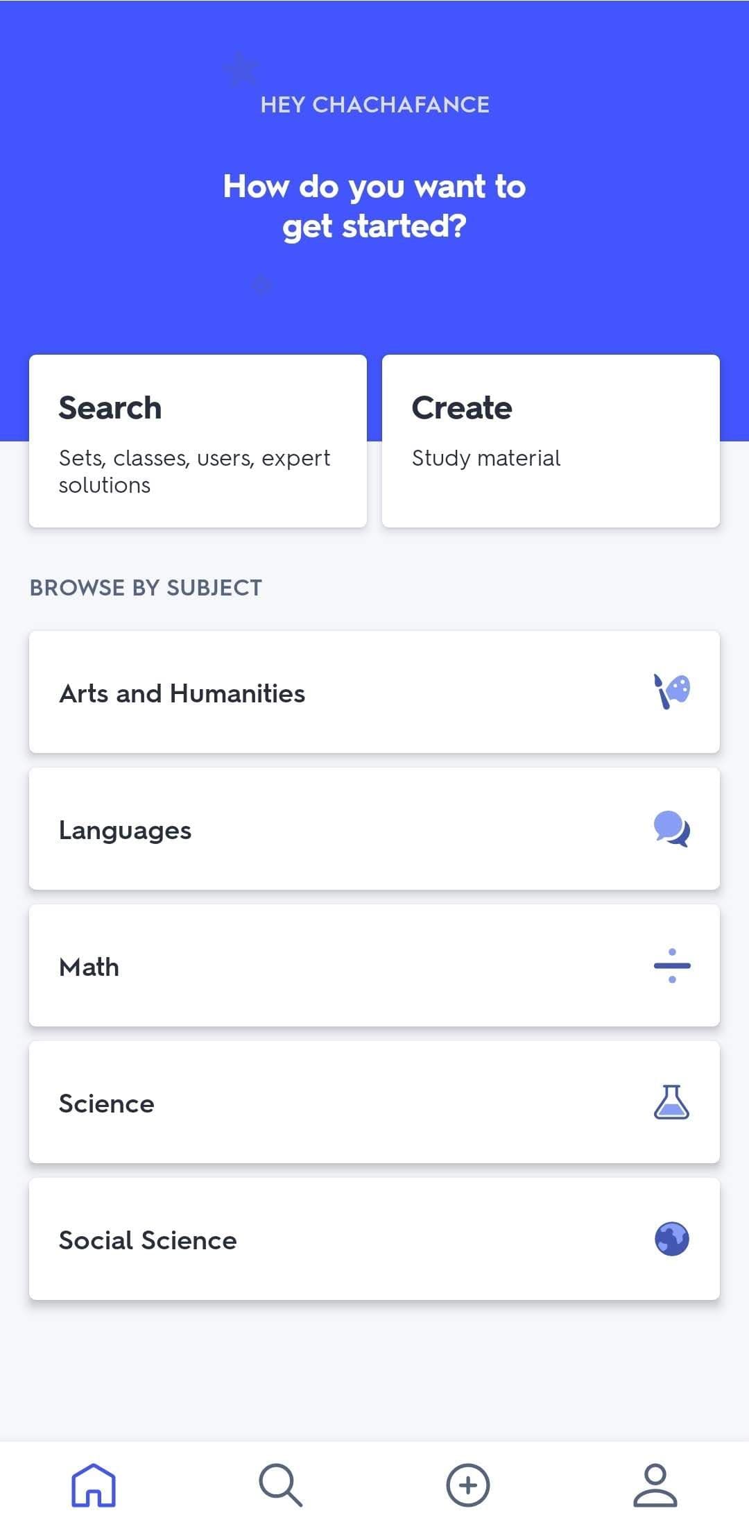Android Education App - Quizlet