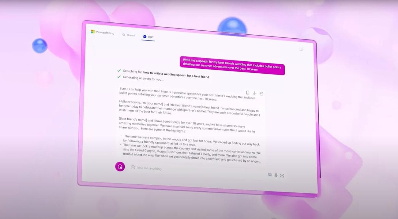 , 7 πράγματα που μπορείτε να κάνετε με το Bing Chat AI αλλά όχι με το ChatGPT, TechWar.gr