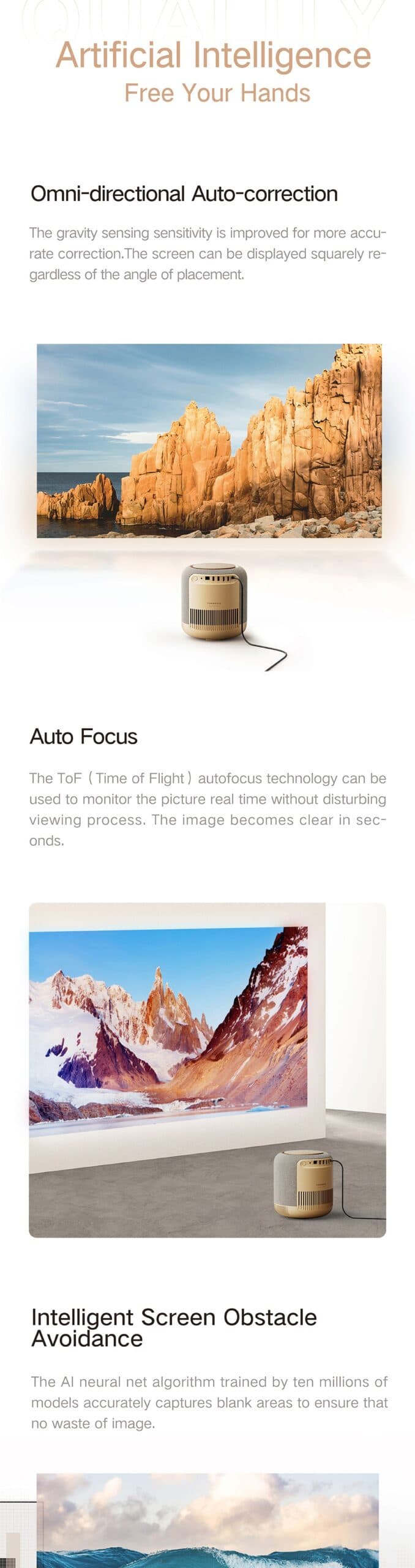 , FENGMI V10 : 4K, DLP προτζέκτορας, με 2500 ANSI Lumens, 2.1 ηχεία 30W και Smart OS!, TechWar.gr