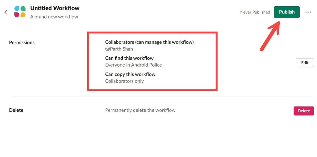 άδεια δημιουργίας χαλαρής ροής εργασίας