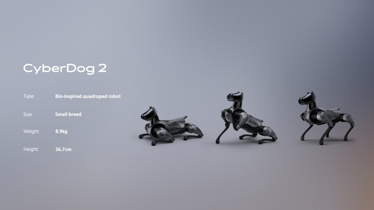 , Η Xiaomi παρουσιάζει μια νέα γενιά ρομποτικού σκύλου CyberDog 2, TechWar.gr