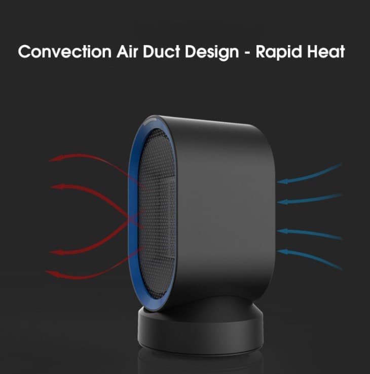 , DOUHE DH-ON04: Μουράτο ηλεκτρικό αερόθερμο 600W για το γραφείο στα 27€ !, TechWar.gr