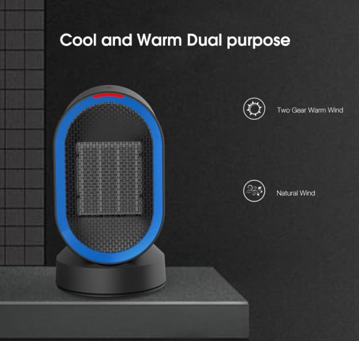 , DOUHE DH-ON04: Μουράτο ηλεκτρικό αερόθερμο 600W για το γραφείο στα 27€ !, TechWar.gr