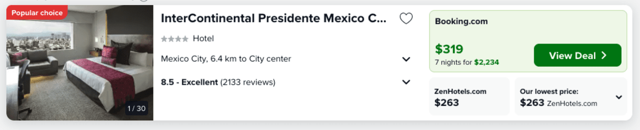 Κράτηση ξενοδοχείου InterContinental Presidente Mexico City