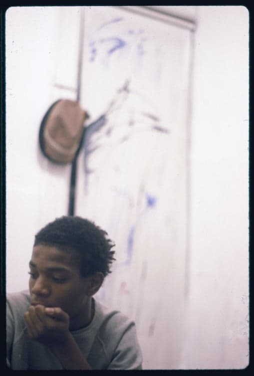 A young Jean-Michel Basquiat