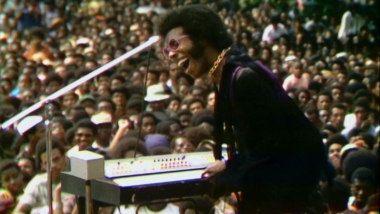 Sylvester "Sly" Stone performing at the Harlem Cultural Festival in 1969
