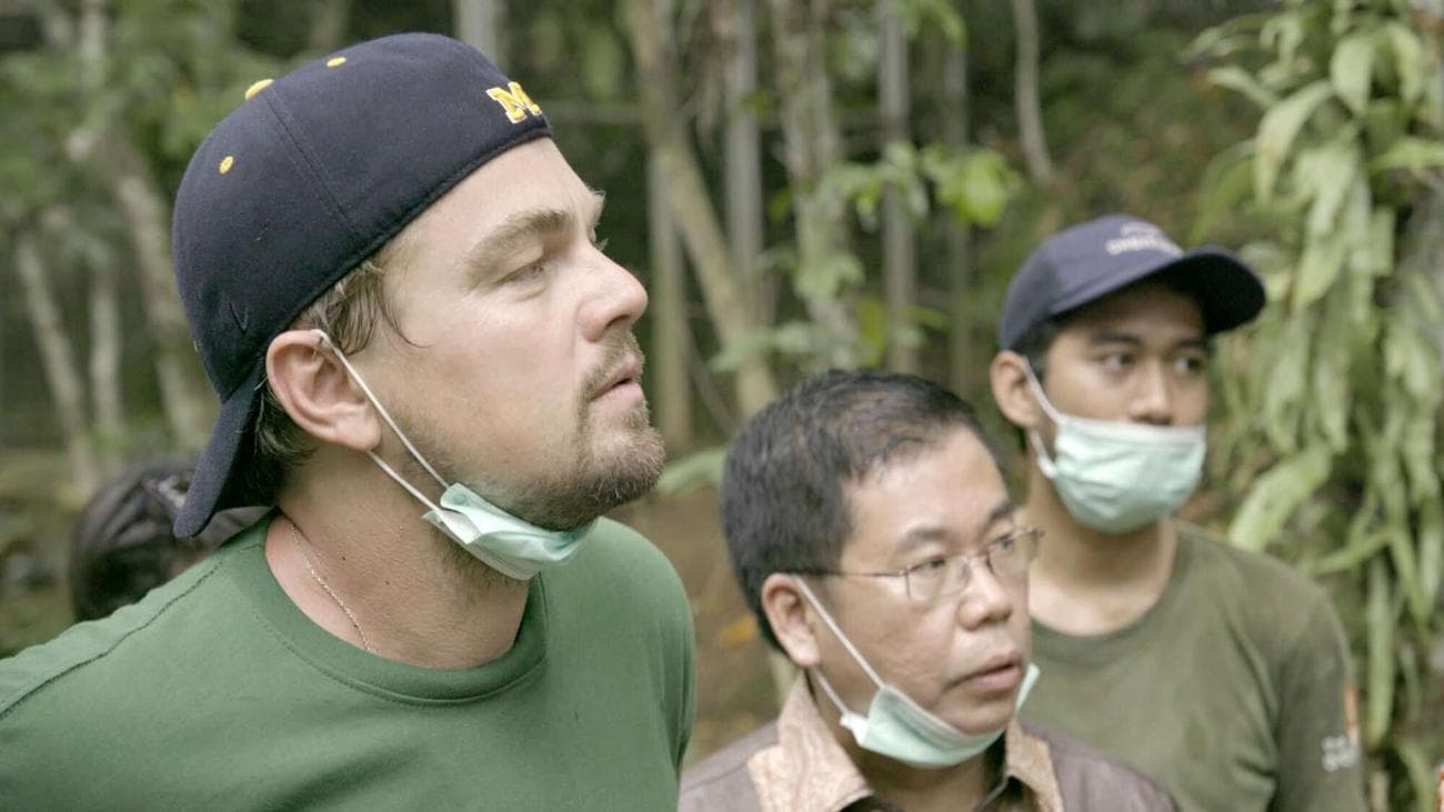 Leonardo DiCaprio in a film still from "Before the Flood"