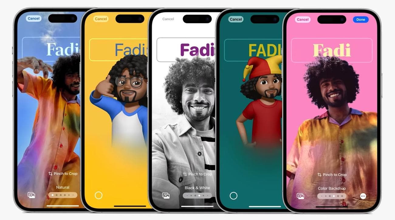 Η προσαρμογή των αφισών επαφών στο iOS 17 είναι ακριβώς όπως η προσαρμογή της οθόνης κλειδώματος.