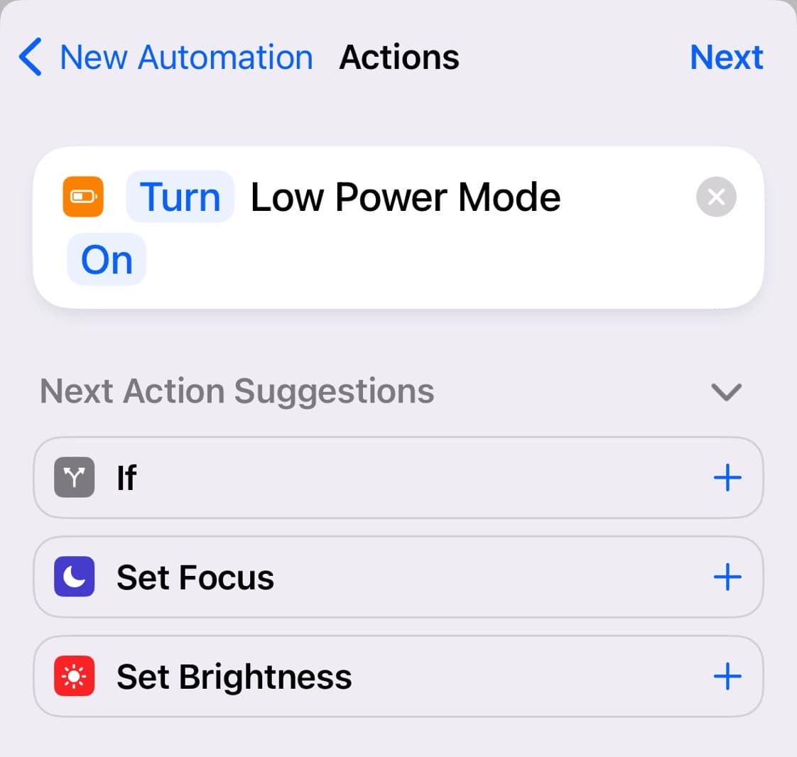 Επιλέξτε Λειτουργία χαμηλής κατανάλωσης ενέργειας ως ενέργεια που θέλετε.