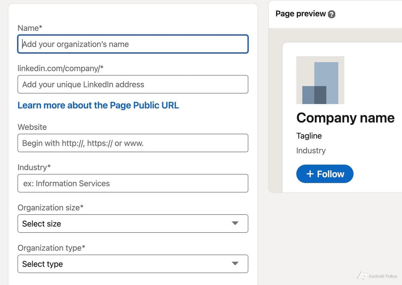 , Πώς να δημιουργήσετε μια εταιρική σελίδα στο LinkedIn, TechWar.gr