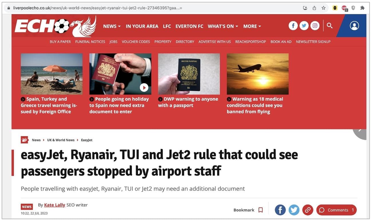 Άρθρο της Liverpool Echo