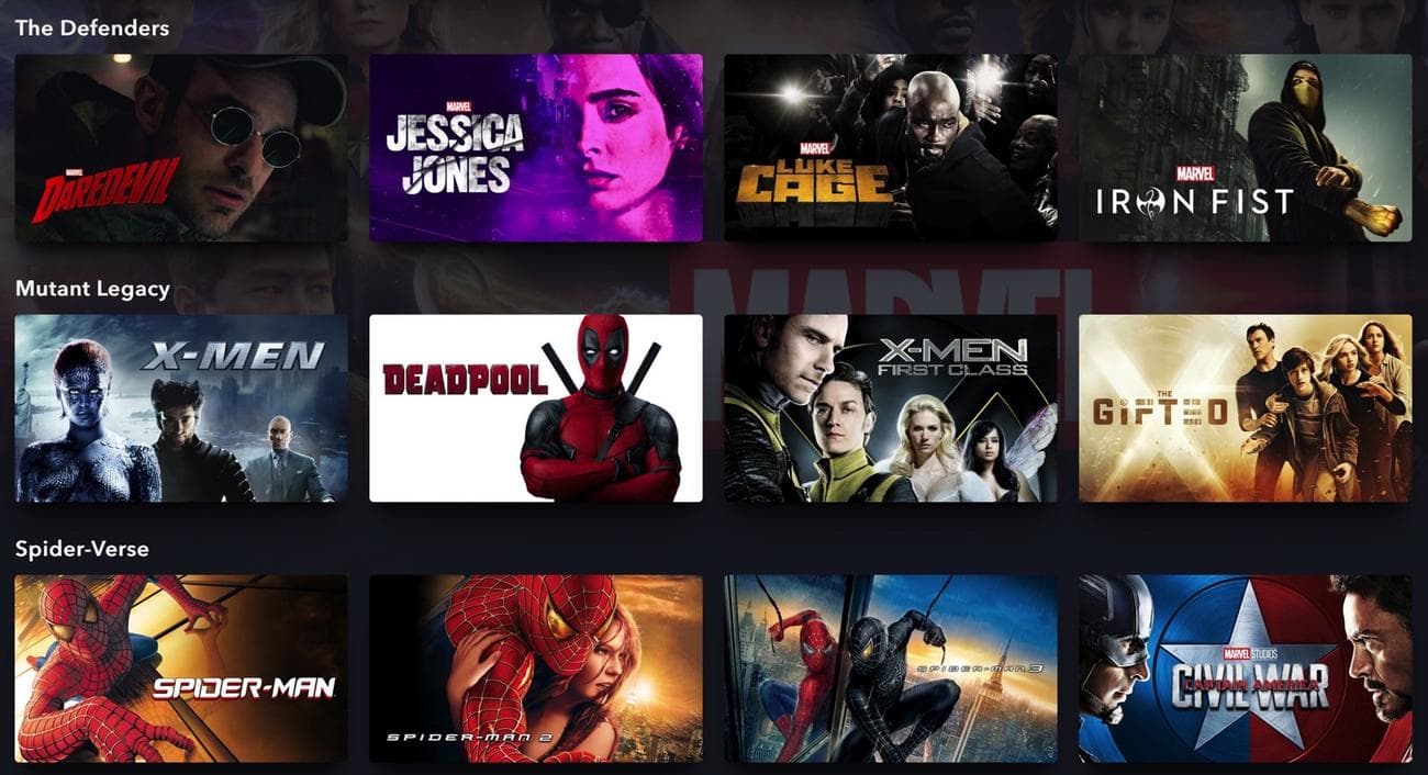 Η νέα κατηγορία Mutant Legacy στην ενότητα Marvel της Disney Plus.