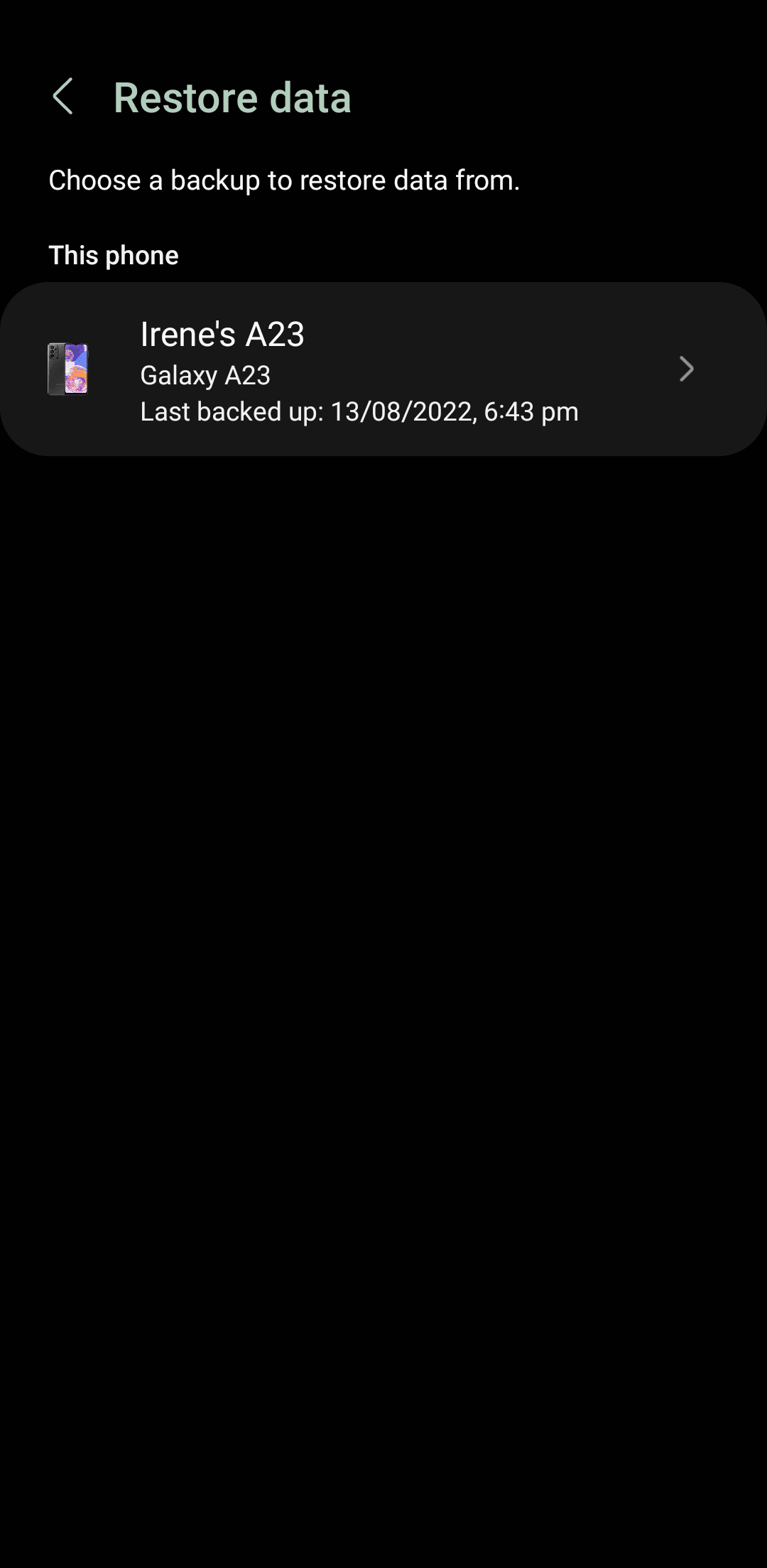 Επαναφέρετε τις επιλογές δεδομένων με μια λίστα συσκευών Samsung που χρησιμοποιούν το Samsung Cloud