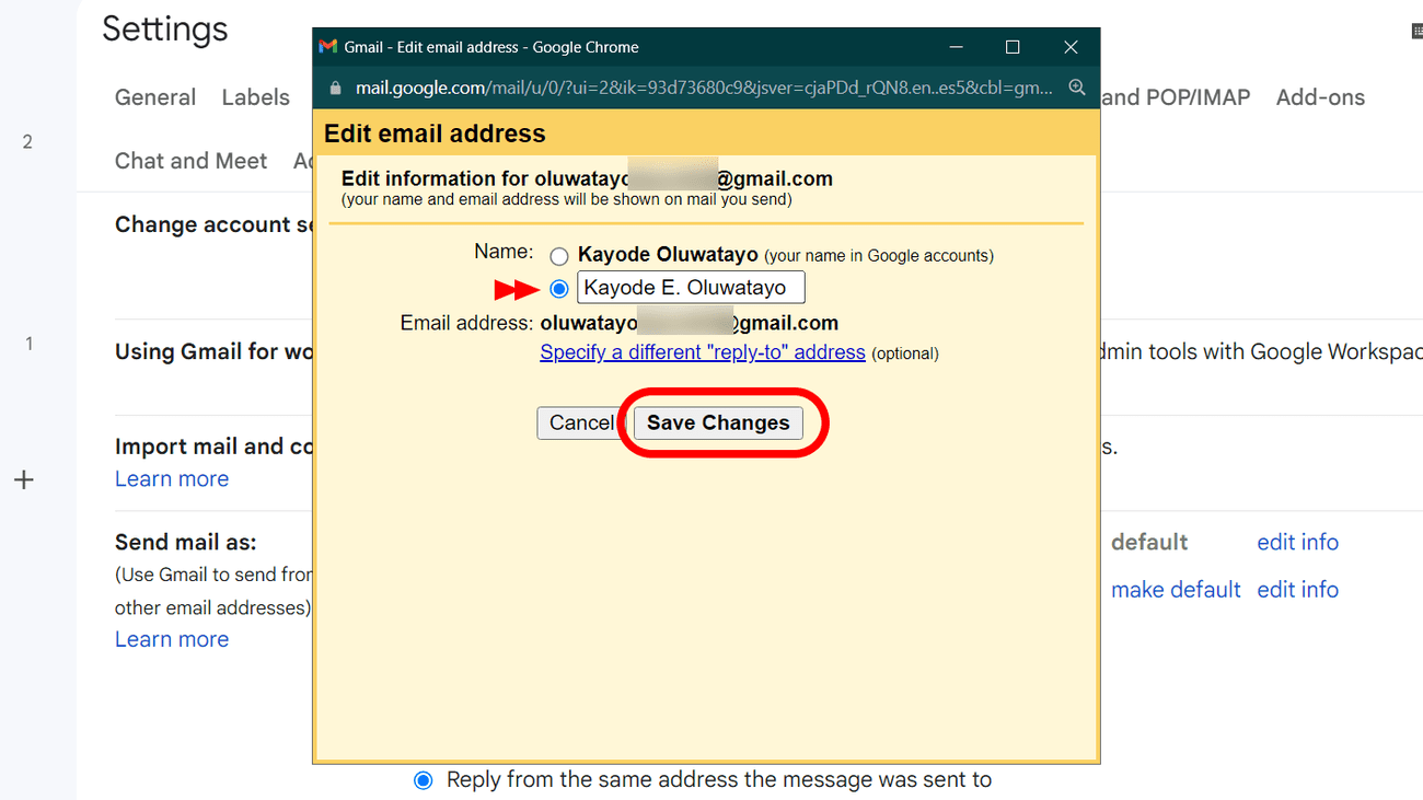 , Πώς να αλλάξετε το εμφανιζόμενο όνομα στο email σας, TechWar.gr