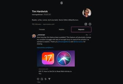 , Το Threads αρχίζει να προσθέτει αναδημοσιεύσεις στη ροή “Following” του, TechWar.gr