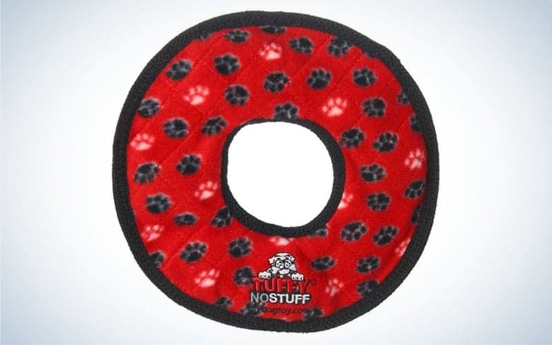 Tuffâs No Stuff Ultimate Ring Bone is the best Frisbee dog toy.
