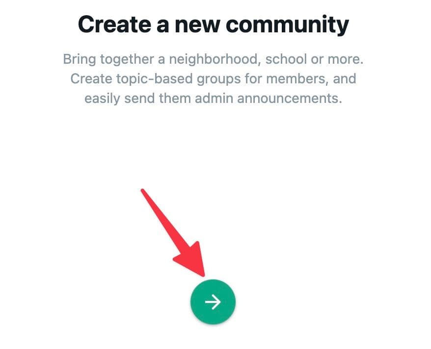 create community on desktop