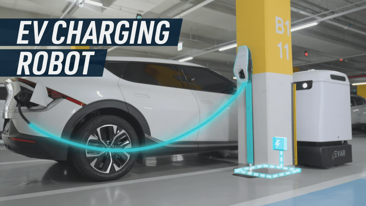 Αυτό το ρομπότ χώρου στάθμευσης θα φορτίσει το ηλεκτρικό σας όχημα
