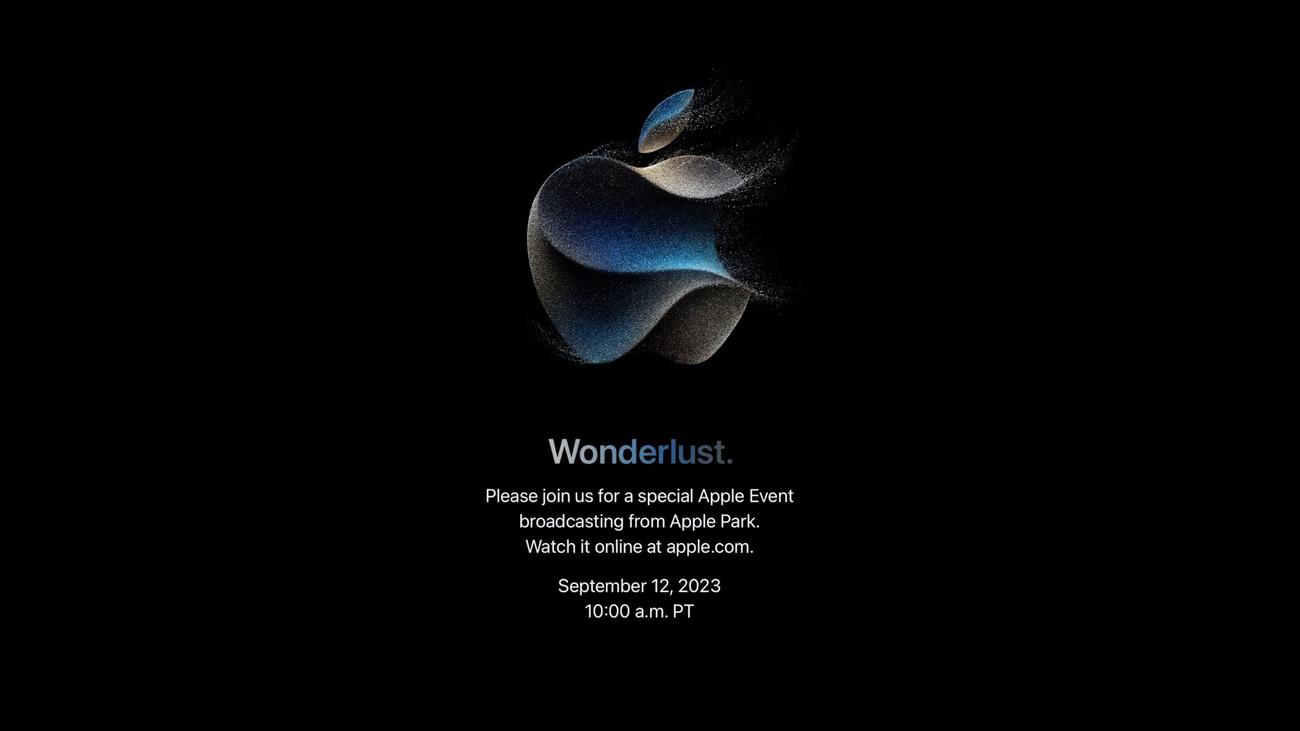 Η Apple ανακοινώνει την εκδήλωση "Wonderlust" που αναμένεται να περιλαμβάνει iPhone 15, Apple Watch Series 9 και άλλα
