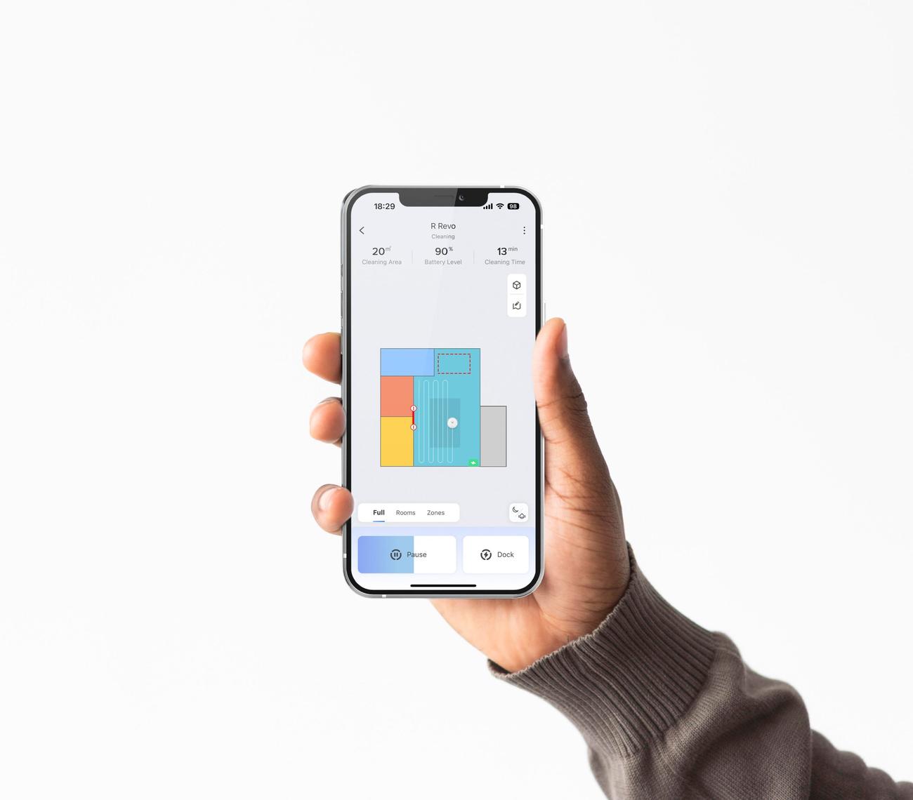Καθαρισμός ακριβείας εκεί που τον χρειάζεστε, με την εφαρμογή Roborock
