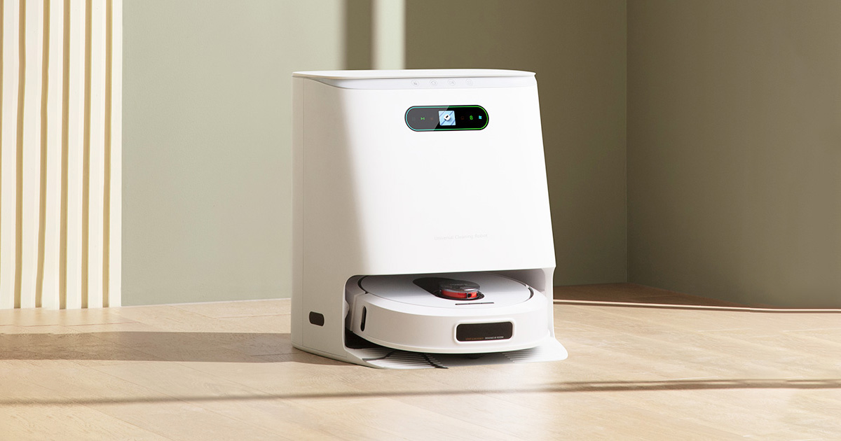 Μια αυτόνομη ηλεκτρική σκούπα που πλένει και στεγνώνει σφουγγαρίστρες
