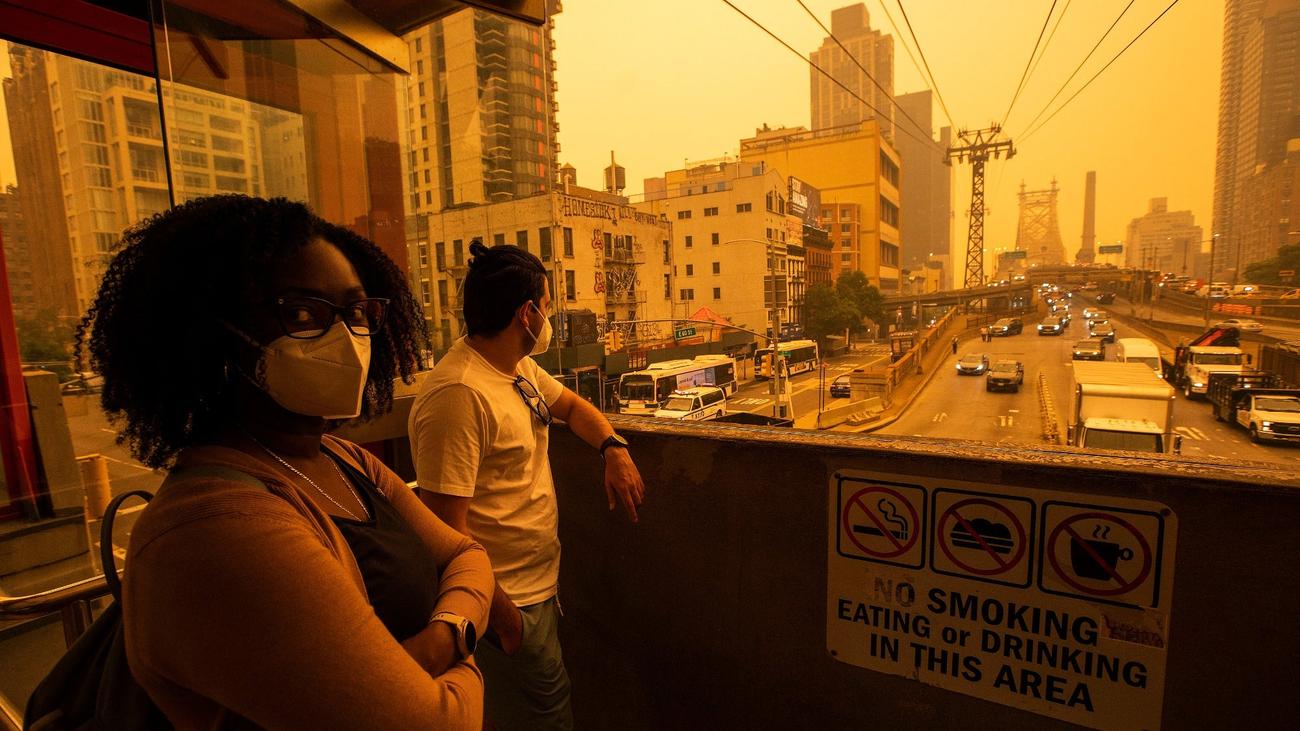 Wildfire smoke in New York City