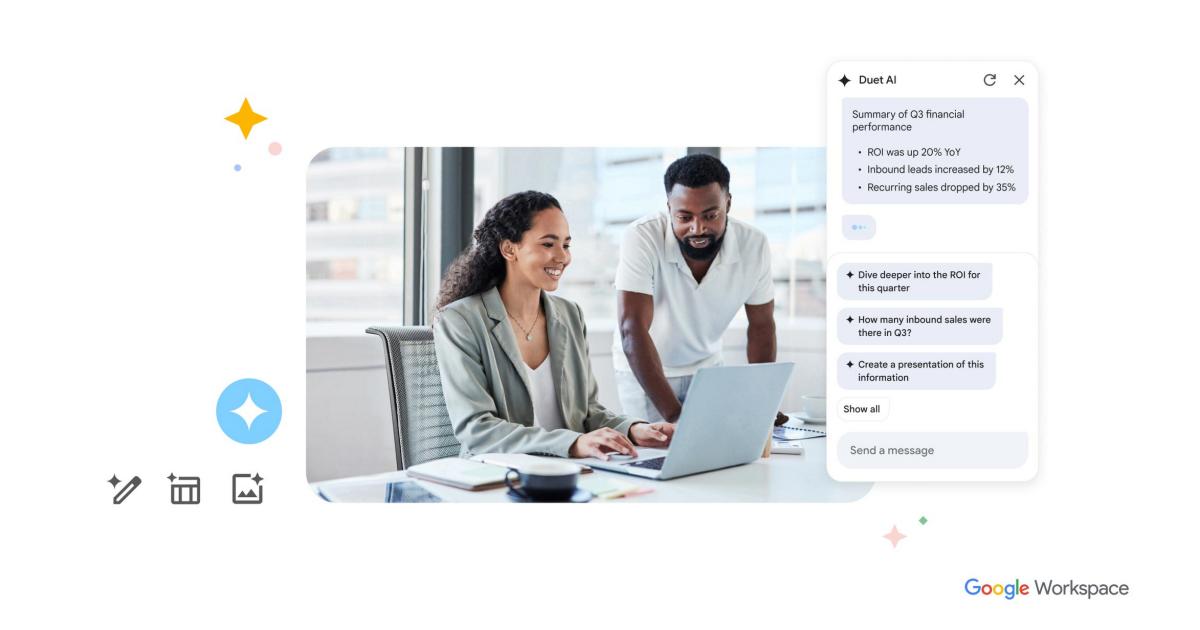 Το Duet AI της Google έρχεται στις εφαρμογές Workspace, αλλά οι επαγγελματίες χρήστες θα πρέπει να πληρώσουν επιπλέον
