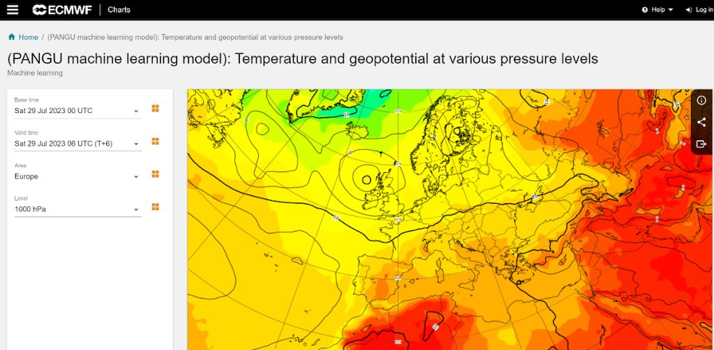 Το Pangu-Weather Model του Huawei Cloud τώρα διαθέσιμο στον ιστότοπο του ECMWF