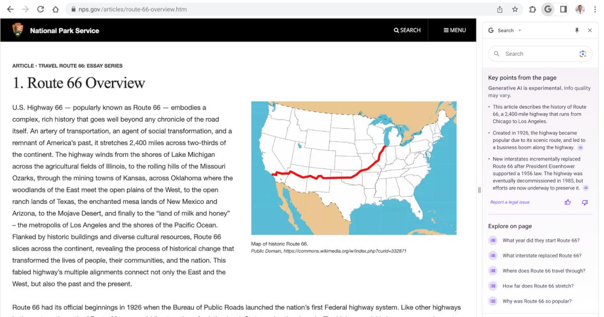 Το τελευταίο τέχνασμα τεχνητής νοημοσύνης της Google συνοψίζει μεγάλες ιστοσελίδες
