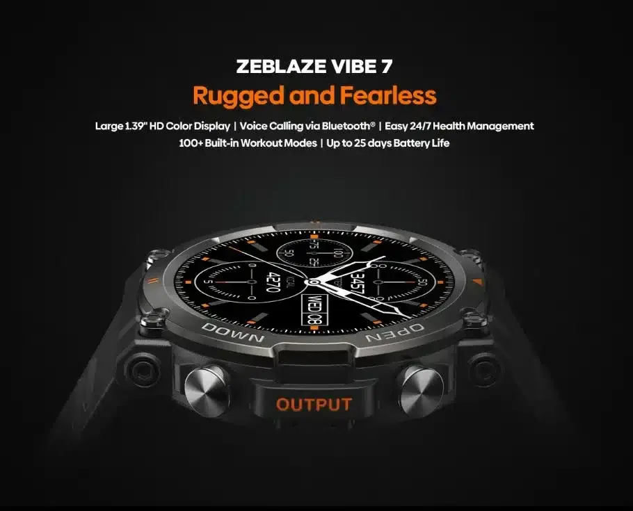 Zeblaze Vibe 7 : Αυτονομία 25 ημερών, και HD οθόνη 1.39", σε ένα IP68 Smartwatch των 27.1€!