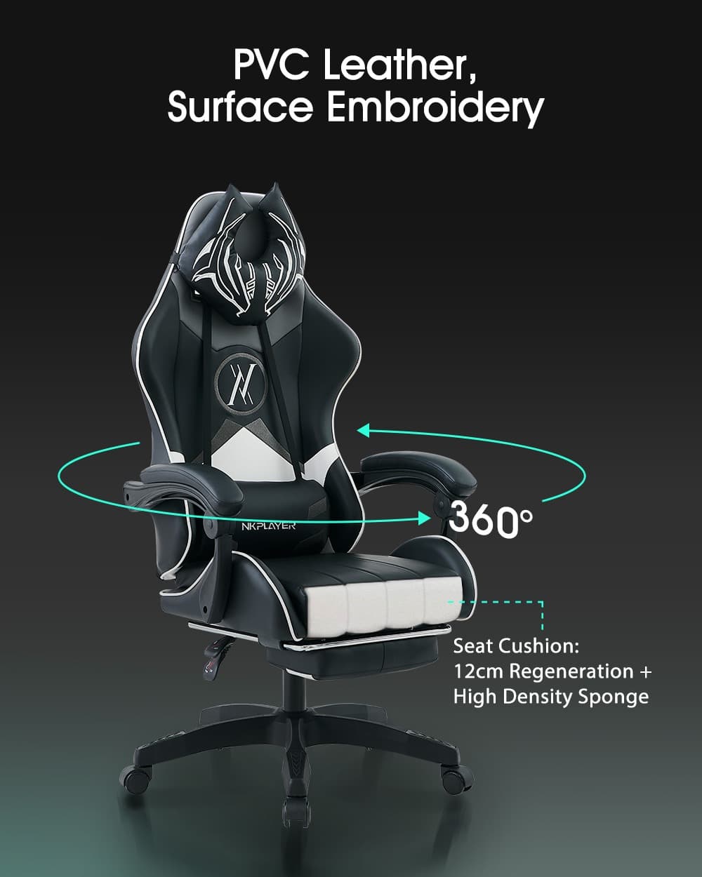 , [#Ιστορικό_Χαμηλό] NICK NK01 : Άνετη, Gaming καρέκλα με ανάκλιση 160° και υποπόδιο στα 106.9€ από Τσεχία, TechWar.gr