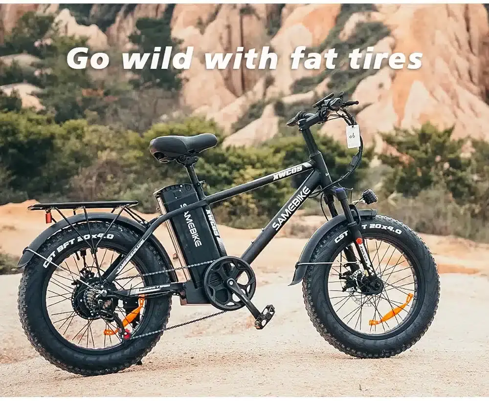 SAMEBIKE XWC05 : Fatbike με μοτέρ 750W, και ελαστικά 20", που σηκώνει 120 κιλά!